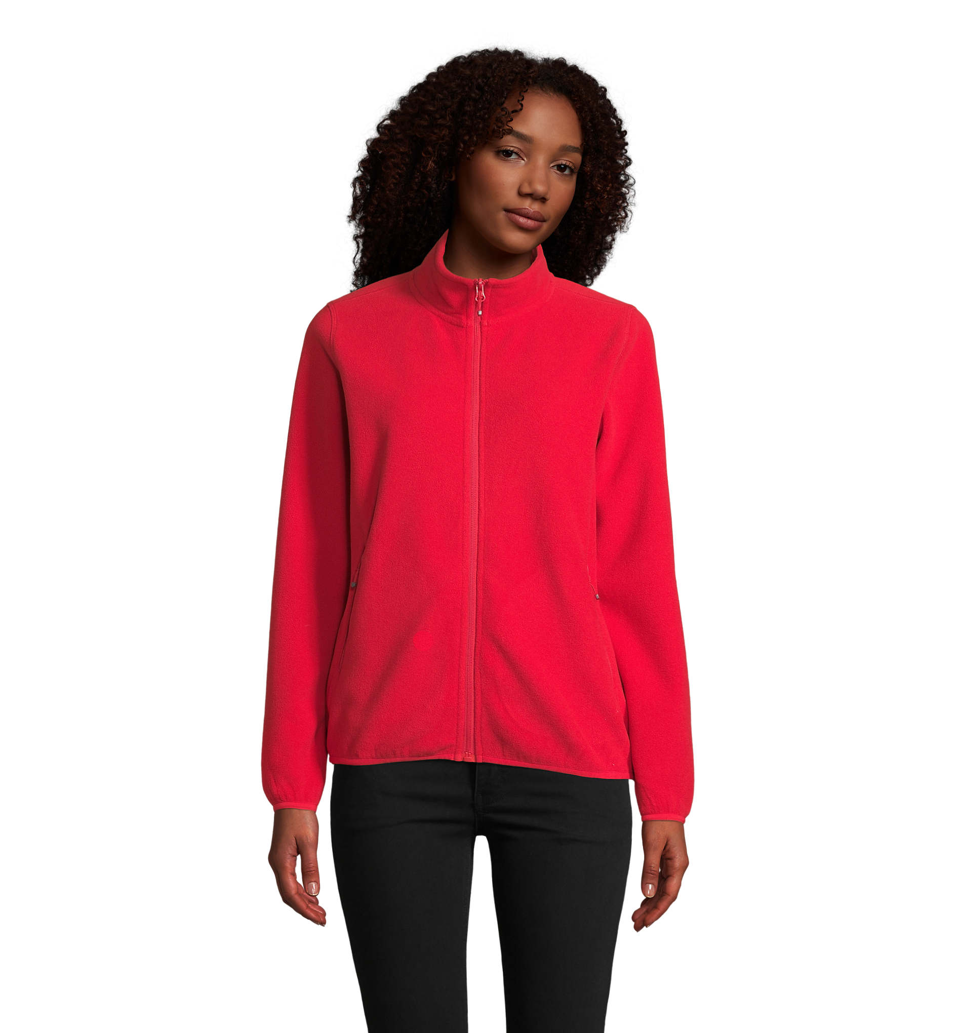 Veste polaire recyclée personnalisable pour Femme 280g Rouge 1
